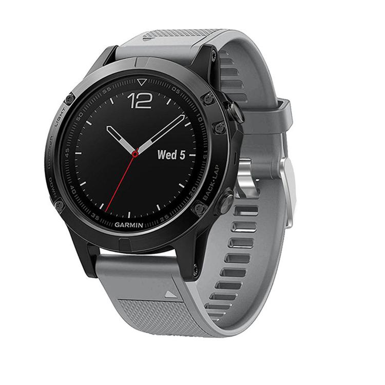 For Garmin QuickFit Kalebol 22mm Rhombus Texture Silicone Watch Band(Grey) - free shipping - PMc TechLife - Order now!