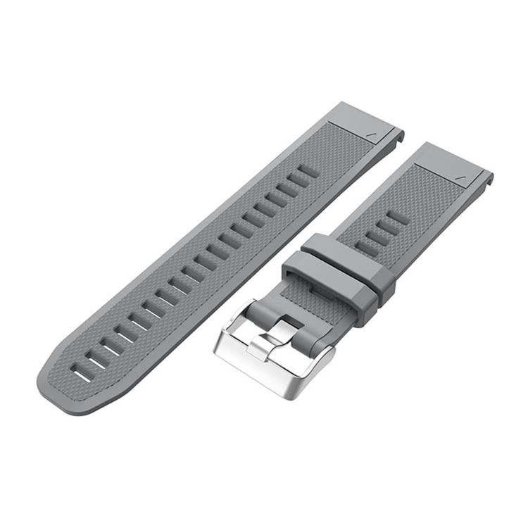 For Garmin QuickFit Kalebol 22mm Rhombus Texture Silicone Watch Band(Grey) - free shipping - PMc TechLife - Order now!