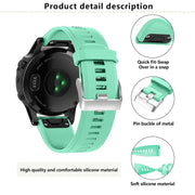 For Garmin QuickFit Kalebol 22mm Rhombus Texture Silicone Watch Band(White)