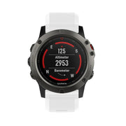 For Garmin QuickFit Kalebol 26mm Rhombus Texture Silicone Watch Band(White)