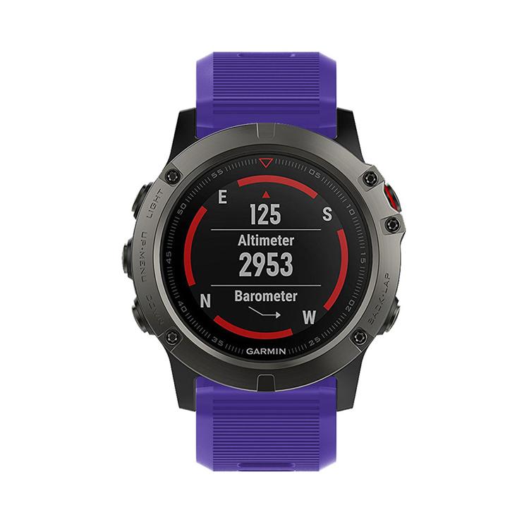 For Garmin QuickFit Kalebol 26mm Rhombus Texture Silicone Watch Band(Purple) - free shipping - PMc TechLife - Order now!