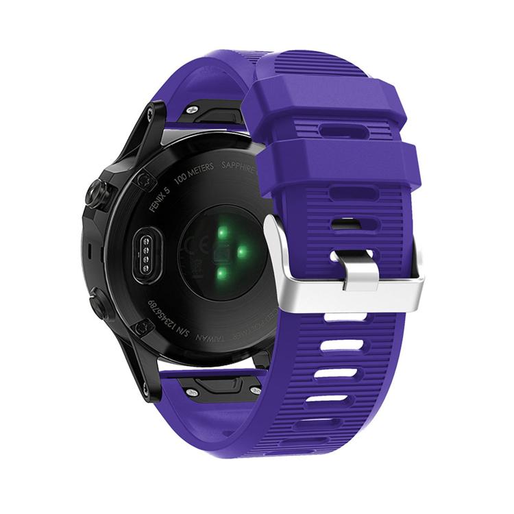 For Garmin QuickFit Kalebol 26mm Rhombus Texture Silicone Watch Band(Purple) - free shipping - PMc TechLife - Order now!