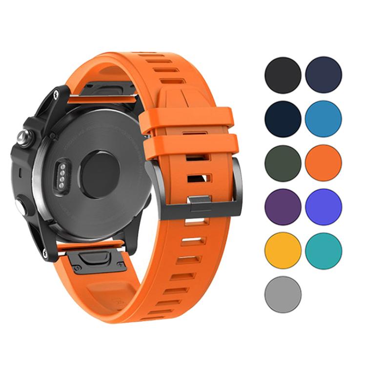 For Garmin QuickFit 26mm Kalebol Plain Texture Silicone Watch Band(Grey) - free shipping - PMc TechLife - Order now!