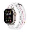 For Apple Watch 46mm / 49mm / 45mm / 44mm Kalebol  Dual-section Sports Nylon Loop Watch Band(White) - free shipping - PMC TechLife - Order now!