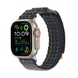 For Apple Watch 46mm / 49mm / 45mm / 44mm Kalebol  Dual-section Sports Nylon Loop Watch Band(Charcoal Grey) - Watch Bands by Kalebol | Online Shopping South Africa | PMC TechLife | Buy Now Pay Later Mobicred