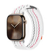 For Apple Watch 42mm / 41mm / 40mm / 38mm Kalebol  Dual-section Sports Nylon Loop Watch Band(White) - free shipping - PMC TechLife - Order now!