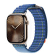 For Apple Watch 42mm / 41mm / 40mm / 38mm Kalebol  Dual-section Sports Nylon Loop Watch Band(Deep Sea Blue) - Watch Bands by Kalebol | Online Shopping South Africa | PMC TechLife | Buy Now Pay Later Mobicred