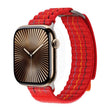 For Apple Watch 42mm / 41mm / 40mm / 38mm Kalebol  Dual-section Sports Nylon Loop Watch Band(Cherry Red) - Watch Bands by Kalebol | Online Shopping South Africa | PMC TechLife | Buy Now Pay Later Mobicred