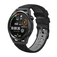 Kalebol 20mm Universal Three Row Holes Silicone Watch Band(Black Grey) - free shipping - PMc TechLife - Order now!
