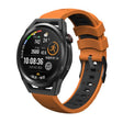 Kalebol 22mm Universal Three Row Holes Silicone Watch Band(Orange Black) - free shipping - PMc TechLife - Order now!