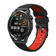 Kalebol 22mm Universal Three Row Holes Silicone Watch Band(Black Red) - free shipping - PMc TechLife - Order now!