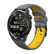 Kalebol 22mm Universal Three Row Holes Silicone Watch Band(Grey Yellow) - free shipping - PMc TechLife - Order now!