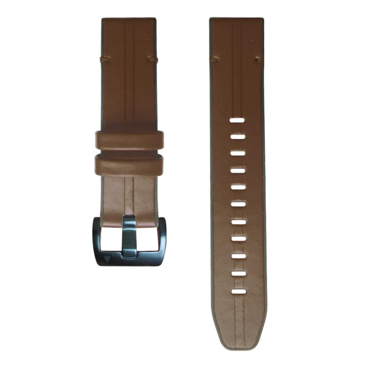 For Garmin QuickFit 26mm Kalebol Quick Release Silicone Leather Watch Band(Coffee) - free shipping - PMc TechLife - Order now!