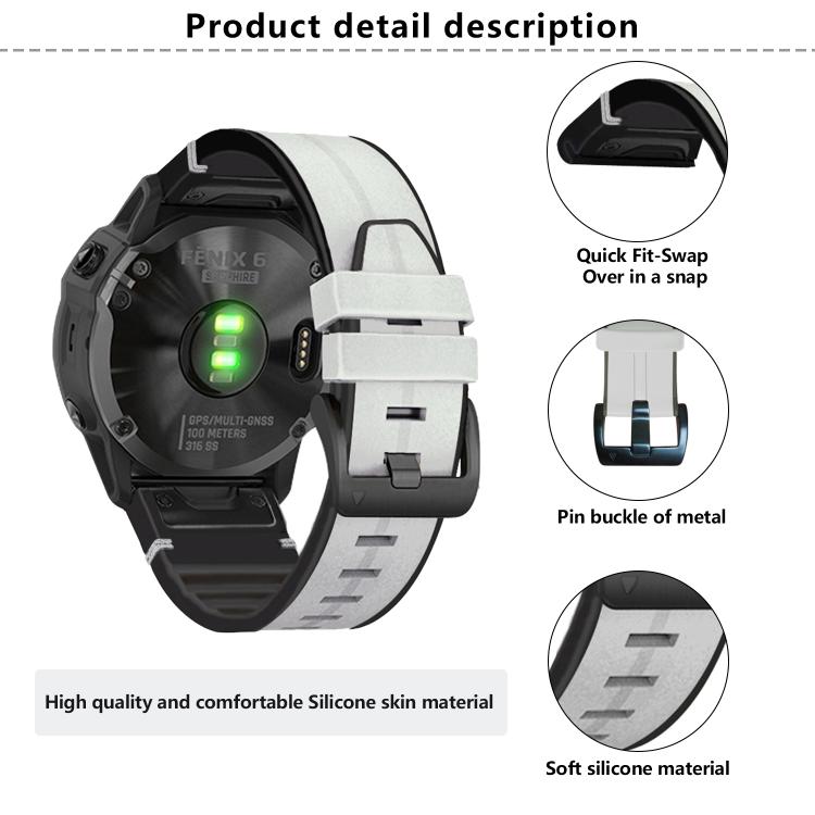 For Garmin QuickFit 26mm Kalebol Quick Release Silicone Leather Watch Band(Brown) - free shipping - PMc TechLife - Order now!