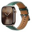 For Apple Watch 42mm / 41mm / 40mm / 38mm Kalebol Plain Genuine Leather Watch Band(Green) - free shipping - PMc TechLife - Order now!