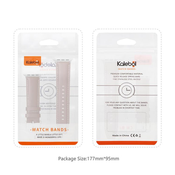 For Apple Watch 46mm / 49mm / 45mm / 44mm Kalebol Plain Genuine Leather Watch Band(Dark Brown)