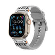 For Apple Watch 46mm / 49mm / 45mm / 44mm Kalebol Armor TPU Watch Band(Silver Grey) - free shipping - PMc TechLife - Order now!