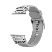For Apple Watch 46mm / 49mm / 45mm / 44mm Kalebol Armor TPU Watch Band(Silver Grey)