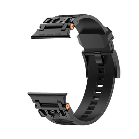For Apple Watch 42mm / 41mm / 40mm / 38mm Kalebol Armor TPU Watch Band(Black)