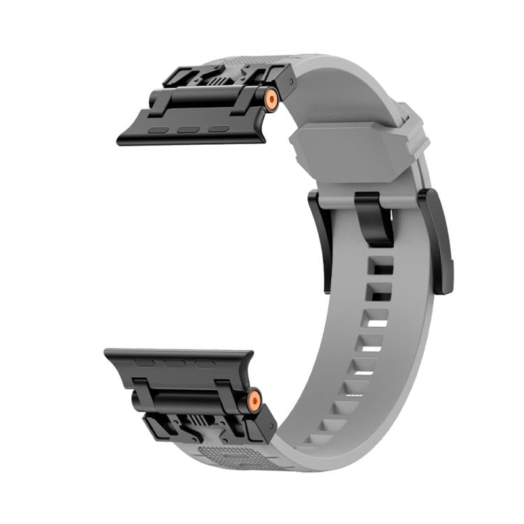 For Apple Watch 42mm / 41mm / 40mm / 38mm Kalebol Armor TPU Watch Band(Black Grey)