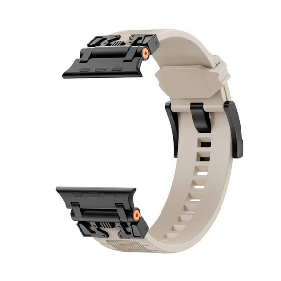 For Apple Watch 42mm / 41mm / 40mm / 38mm Kalebol Armor TPU Watch Band(Black Starlight)