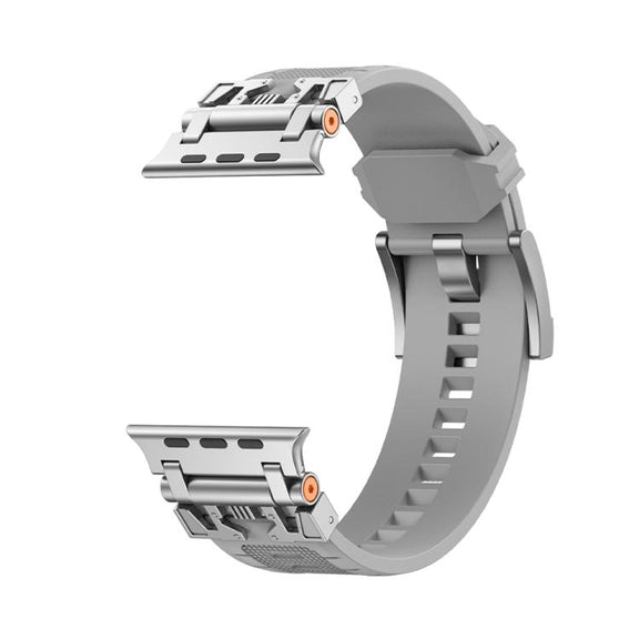 For Apple Watch 42mm / 41mm / 40mm / 38mm Kalebol Armor TPU Watch Band(Silver Grey)
