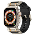For Apple Watch 46mm / 49mm / 45mm / 44mm Armor Gear Silicone Watch Band(Titanium Black) - free shipping - PMc TechLife - Order now!