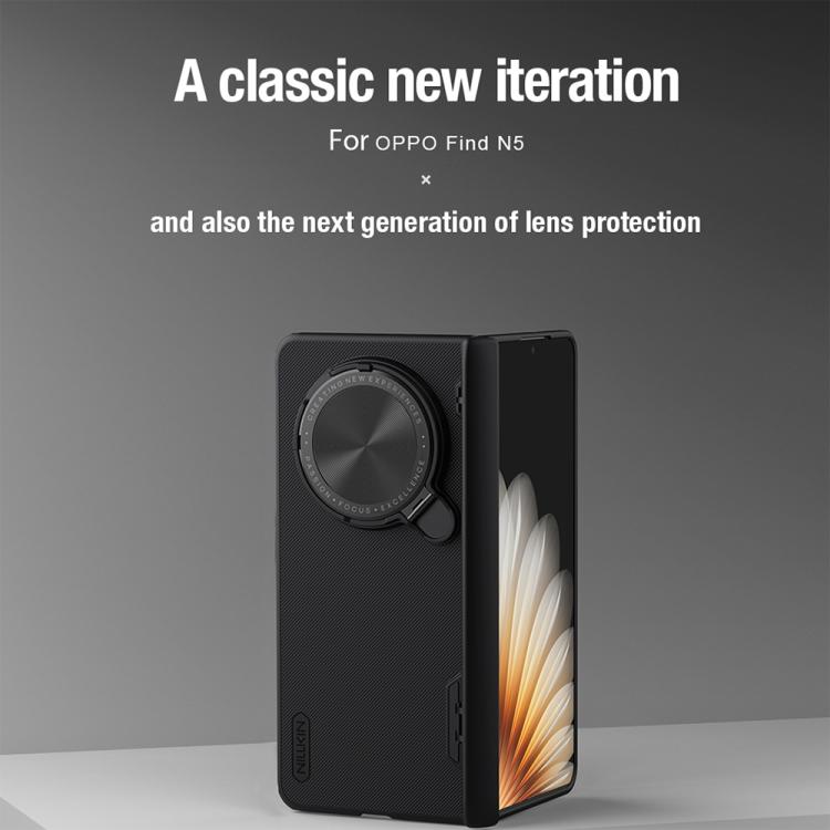 For OPPO Find N5 NILLKIN Frosted Prop PC + TPU MagSafe Magnetic Phone Case(Black) - free shipping - PMC Jewellery - Order now!