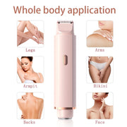 Type-C Double Head Female Private Parts Electric Shaver(Pink)