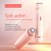 Type-C Double Head Female Private Parts Electric Shaver(Pink)