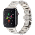 For Apple Watch 46mm / 49mm / 45mm / 44mm Butterfly Buckle New Five Beads Stainless Steel Watch Band(Silver) - free shipping - PMc TechLife - Order now!