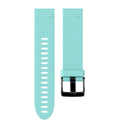 For Garmin QuickFit 20mm Kalebol Dot Texture Silicone Watch Band(Teal)