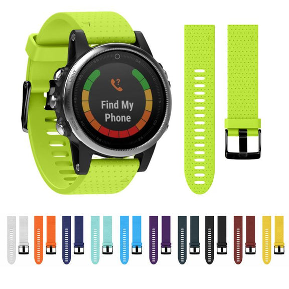 For Garmin QuickFit 20mm Kalebol Dot Texture Silicone Watch Band(Teal)