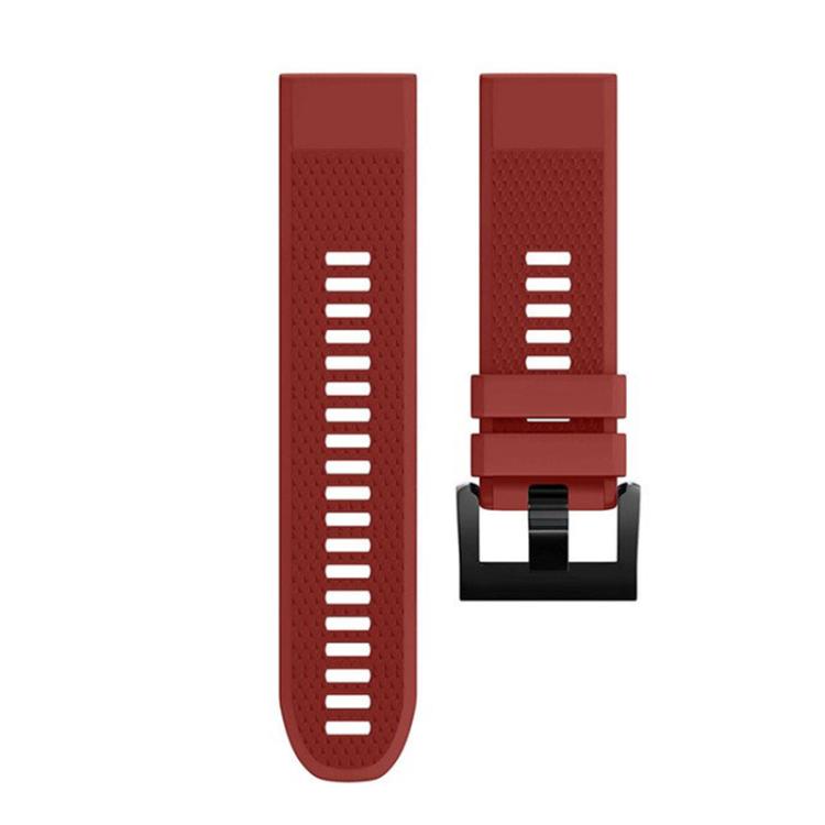 For Garmin QuickFit 22mm Kalebol Triangle Texture Silicone Watch Band(Red) - free shipping - PMc TechLife - Order now!