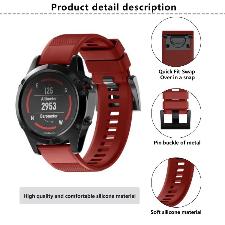 For Garmin QuickFit 26mm Kalebol Triangle Texture Silicone Watch Band(Teal) - free shipping - PMc TechLife - Order now!