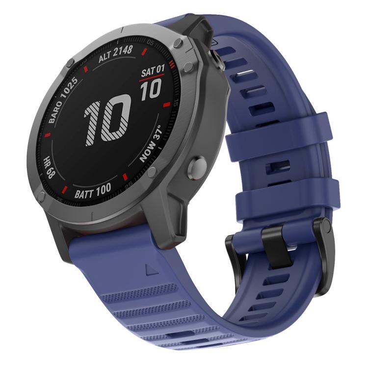 For Garmin QuickFit 26mm Kalebol Concave Texture Silicone Watch Band(Dark Blue) - free shipping - PMc TechLife - Order now!