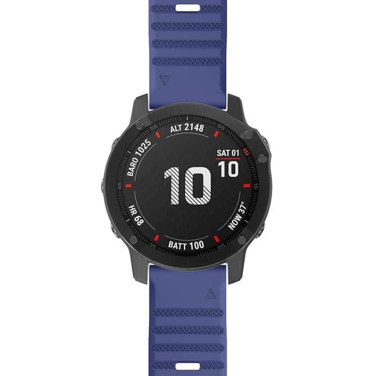 For Garmin QuickFit 26mm Kalebol Concave Texture Silicone Watch Band(Dark Blue) - free shipping - PMc TechLife - Order now!