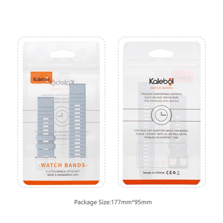 For Garmin QuickFit 26mm Kalebol Concave Texture Silicone Watch Band(Red) - free shipping - PMc TechLife - Order now!