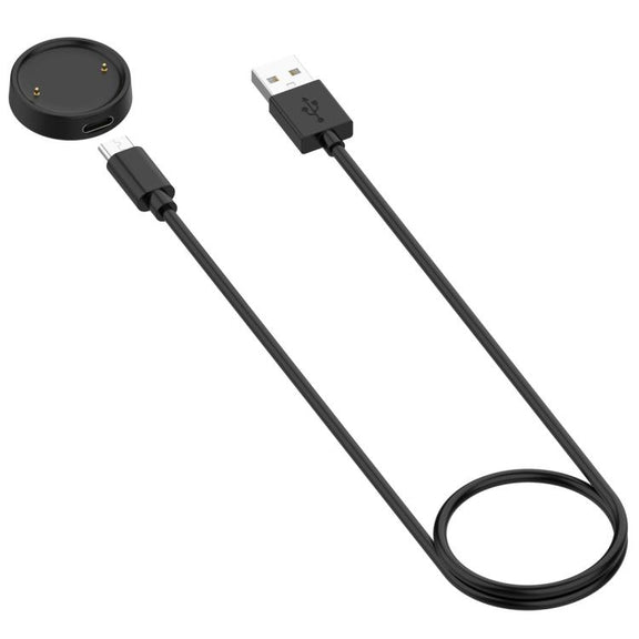 For Amazfit Bip 6 / Active 2 USB-C / Type-C Interface Adapter Split Smart Watch Charging Cable Set, Length: 1m(Black)