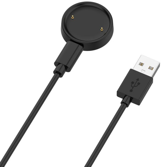 For Amazfit Bip 6 / Active 2 USB-C / Type-C Interface Adapter Split Smart Watch Charging Cable Set, Length: 1m(Black)