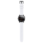For Garmin QuickFit 20mm Kalebol Ladder Silicone Watch Band(White)