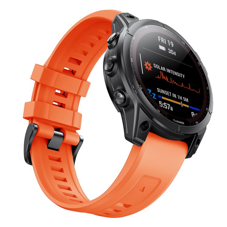 For Garmin QuickFit 20mm Kalebol Ladder Silicone Watch Band(Orange) - free shipping - PMc TechLife - Order now!