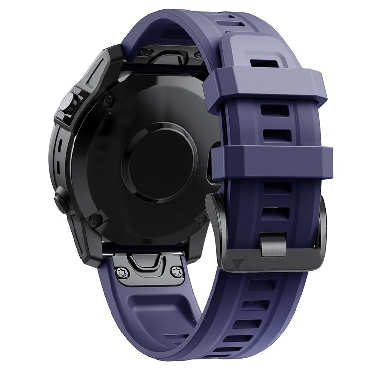 For Garmin QuickFit 20mm Kalebol Ladder Silicone Watch Band(Dark Blue) - Watch Bands by Kalebol | Online Shopping South Africa | PMc TechLife | Buy Now Pay Later Mobicred