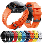 For Garmin QuickFit 20mm Kalebol Ladder Silicone Watch Band(Sky Blue)