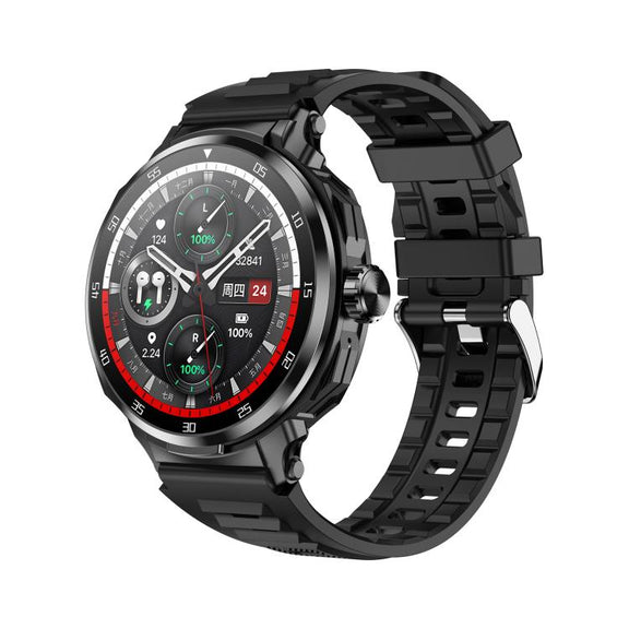 D11 1.46 inch 2 in 1 Bluetooth Earphone Smart Watch, Support Bluetooth Call / NFC / Heart Rate(Black)