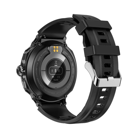 D11 1.46 inch 2 in 1 Bluetooth Earphone Smart Watch, Support Bluetooth Call / NFC / Heart Rate(Black)