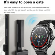 D11 1.46 inch 2 in 1 Bluetooth Earphone Smart Watch, Support Bluetooth Call / NFC / Heart Rate(Green)