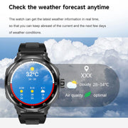 D11 1.46 inch 2 in 1 Bluetooth Earphone Smart Watch, Support Bluetooth Call / NFC / Heart Rate(Black)