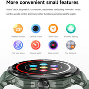 D11 1.46 inch 2 in 1 Bluetooth Earphone Smart Watch, Support Bluetooth Call / NFC / Heart Rate(Black)