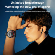 D11 1.46 inch 2 in 1 Bluetooth Earphone Smart Watch, Support Bluetooth Call / NFC / Heart Rate(Green)